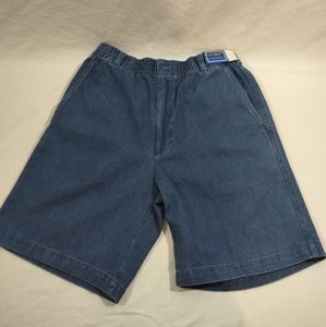 LD Sport International Denim Jean Shorts Size Medium Elastic Waist Band